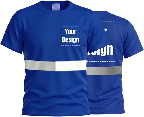 Miniatura 12 de Camisetas reflectantes de seguridad de alta visibilidad personalizan su logotipo