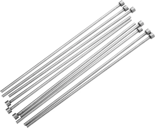Miniatura 7 de Utoolmart 0.079 in Dia Punta Redonda Acero Recto Eyector Pin Punch 5.906 in Largo Gris Plata 10pcs