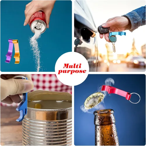 Miniatura 6 de Abrebotellas personalizado llaveros personalizados texto grabado a granel/logo para cerveza, boda, fiesta, recuerdos, bar, invitado Azul-cielo