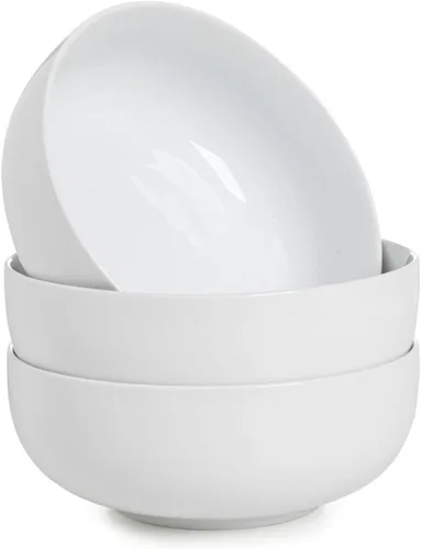 Miniatura 3 de WishDeco Small Bowls Set of 6, Ceramic Dessert Bowls 10 oz, White Fruit Bowl 4.5 inch, Porcelain Bowl for Ice Cream, Candy, Snack, Yogurt, Microwave