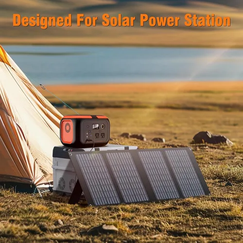 Miniatura 6 de Cargador de Panel Solar Portátil de 40W, Panel Solar Plegable para Estación de Energía Portátil, iPhone, iPad, Laptop, Paneles Solares de Camping