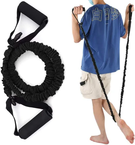 Miniatura 2 de Cuerda de tracción ranurada, bandas de resistencia para fitness, antirotura, cinturón elástico para interiores, yoga, entrenamiento de potencia
