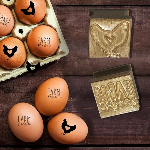 Miniatura 4 de 2 sellos para huevos, sello de huevo de pollo, sellos de huevos para huevos frescos, sello de huevo fresco de granja para granja, patio trasero