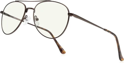 Miniatura 12 de Lentes de lectura de aviador para hombres y mujeres, lentes de bloqueo de luz azul, patillas de primavera Dorado