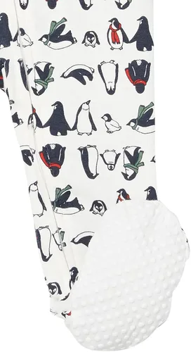 Miniatura 3 de Tienda Essentials Pijama unisex con pies y cremallera frontal para bebés, paquete múltiple