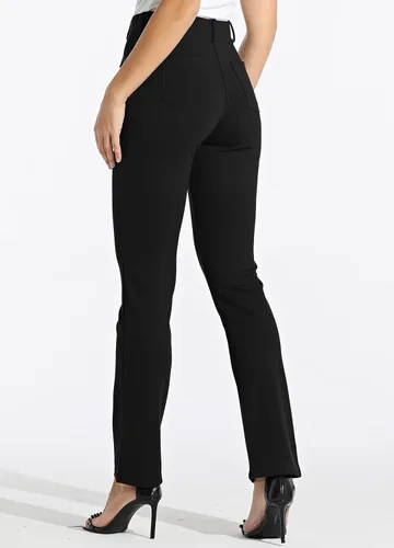 Miniatura 2 de Willit - Pantalones de vestir de yoga para mujer, 2931 pulgadas, pierna recta, elásticos, para oficina, casual, yoga, trabajo, pantalones