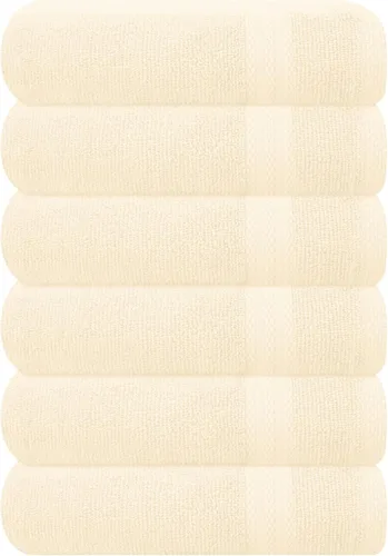 Miniatura 108 de GLAMBURG - Juego de 12 toallas faciales ultrasuaves de 13 x 13 pulgadas, 100% algodón, duraderas y altamente absorbentes, ideales para baño, cocina