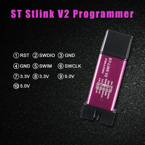 Miniatura 7 de Alinan 2 unids ST-Link V2 Unidad de Programación Emulador Descargador (color al azar)+2pcs STM32F103C6T6 Placa de desarrollo de sistema mínimo