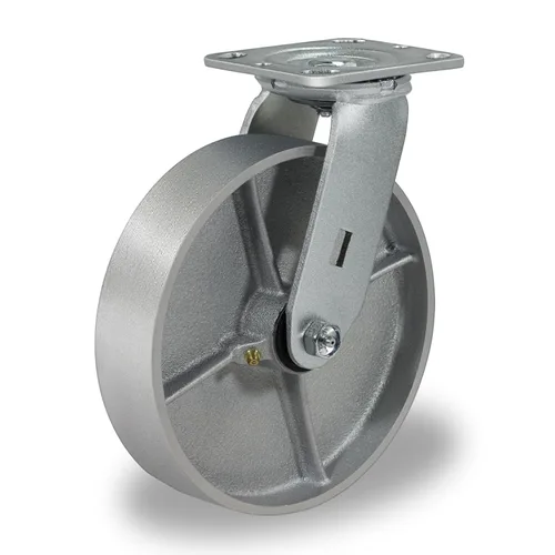 Miniatura 11 de Ruedas giratorias de 4 x 2 pulgadas, ruedas industriales resistentes, ruedas giratorias con rodamiento de rodillos - Ruedas de hierro fundido