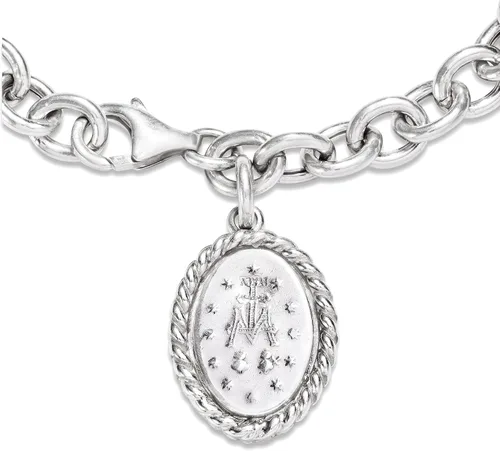 Miniatura 4 de Ross-Simons Pulsera italiana de plata de ley milagrosa, Plata de ley, no conocido