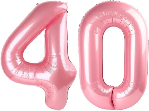 Miniatura 379 de Globos de números de 5 globos de 40 pulgadas, decoraciones de cumpleaños azules para niños y niñas, globos de números azul marino grandes