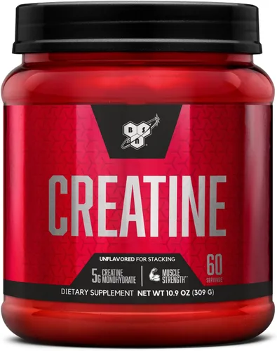 BSN Creatina Micronizada Monohidrato en Polvo, Polvo de Creatina Sin Sabor, Micronizada, Apoya la Construcción Muscular, Apoya la Fuerza Muscular,
