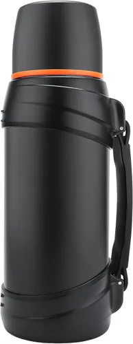 Miniatura 13 de Termos de café grandes de 64 onzas / medio galón para viajes, jarra de agua aislada al vacío clásica con taza de plástico, botella de bebida aislada