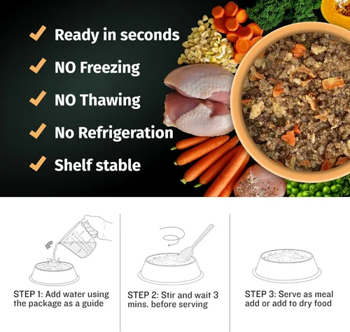 Miniatura 5 de Bully Max Wet Puppy Food - Alimento suave para perros con alto contenido de proteínas, deshidratado y fresco al instante, con pollo, crecimiento