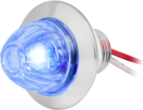 Miniatura 25 de GG Grand General 75390 Mini empuje/tornillo sandía ámbar/ámbar luz LED con tuerca 1 pulgada