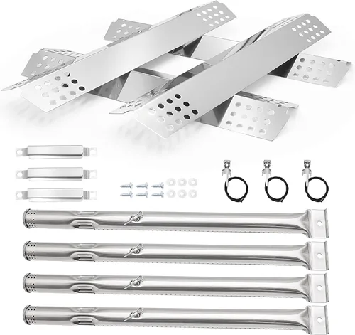 Miniatura 8 de Piezas de repuesto de parrilla para modelos Charbroil tru infrared 463241313 463241013, Char broil Commercial T22-D T47-D T36-D Piezas con escudos