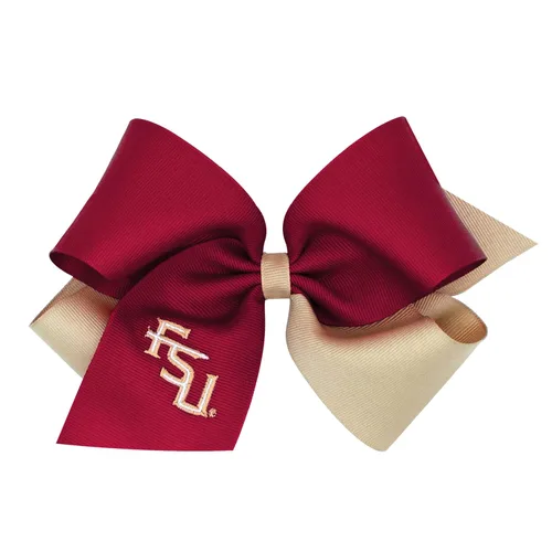 Miniatura 13 de Divine Creations - Lazo para el pelo de dos tonos para niñas con temática universitaria para el día del juego, por Wee Ones en un clip WeeStay
