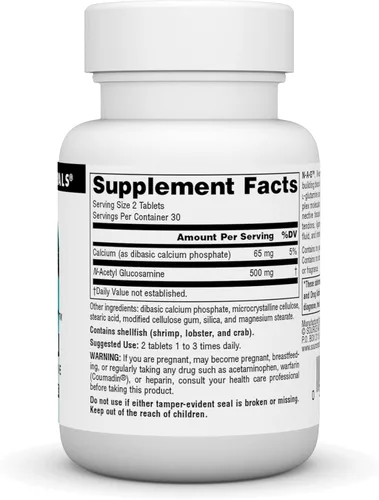Miniatura 2 de Source Naturals N-A-G 250 mg de N-acetil glucosamina para apoyo articular y revestimiento intestinal - 60 tabletas