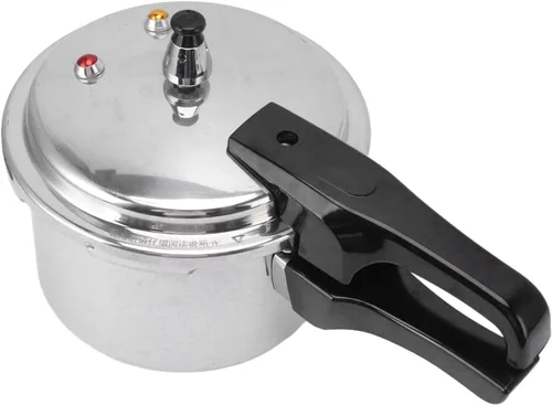 Olla a presión de acero inoxidable de 3 litros, mini olla compatible con inducción para estufa y cocinas eléctricas, diseño seguro de grado