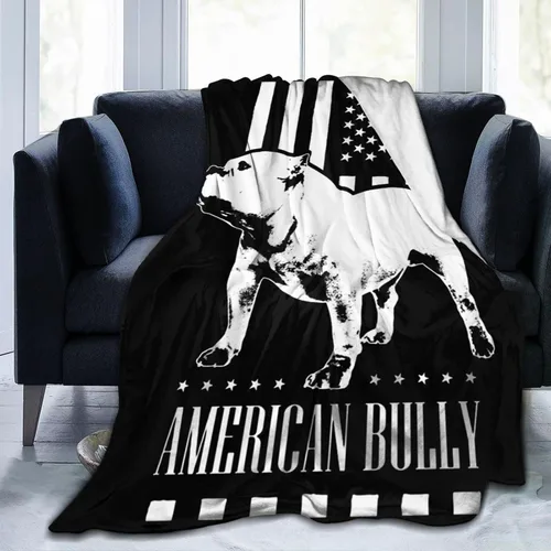 Miniatura 2 de Manta de franela con la bandera americana, suave, afelpada, acogedora, de franela, para sofá, cálida y decorativa