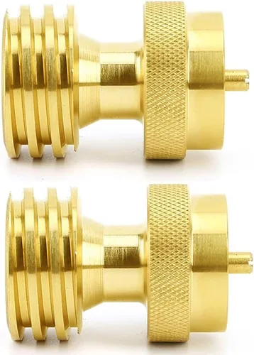 Miniatura 6 de Adaptador de tanque de propano para guardar carnes, adaptador de propano de 1 libra a 20 libras para cilindro desechable desechable, convertidor