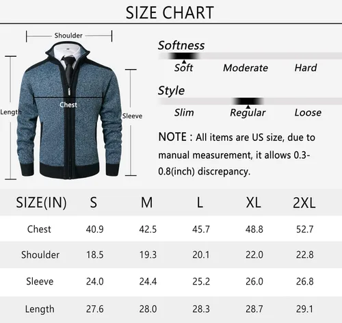 Miniatura 7 de Vcansion Men's Classic Soft Knitted Cardigan Sweaters