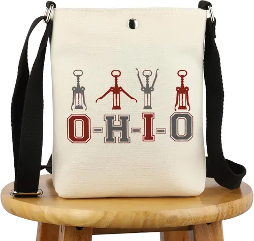 Miniatura 8 de G2TUP Divertido regalo para turistas de Ohio State Bolso cruzado Columbus Zoo Tarvel Bag Perfecto para los nativos de Ohio