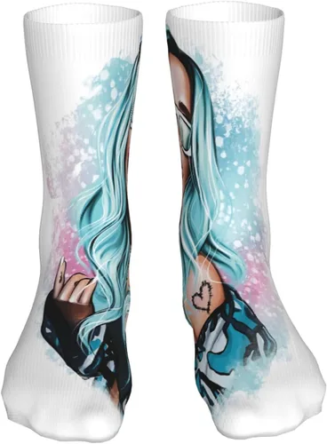 NALCKA Karol Singer G Socks Super Soft Crew Sock Personalidad Resistente al Olor Antiolor Unisex Calcetines Deportivos Calcetines Bajo 16 pulgadas,