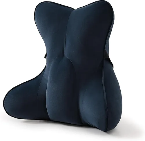 Miniatura 12 de Almohada de apoyo lumbar para alivio del dolor de espalda baja – Cojín lumbar ergonómico multifuncional, almohada de lectura para silla de oficina