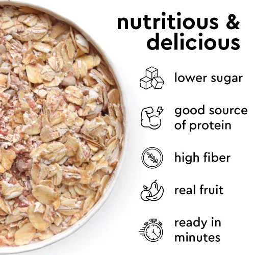 Miniatura 5 de Mylk Labs - Avena instantánea – Fresa vainilla – Sin nueces, sin gluten, alto en fibra, alto contenido de proteínas, bajo en azúcar – 6
