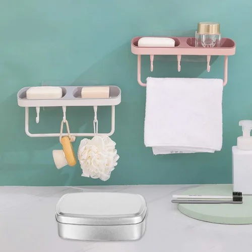 Miniatura 4 de Caja de aluminio cuadrada de 2 piezas de cosméticos Contenedor de almacenamiento de aluminio Contenedor de almacenamiento cuadrado