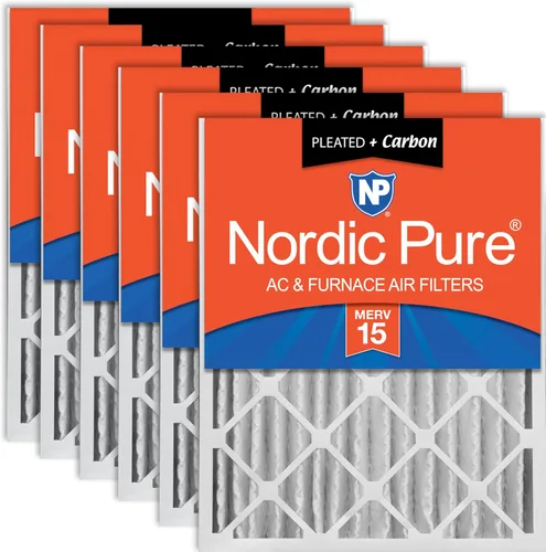 Miniatura 29 de Nordic Pure 12 x 24 x 4 (tamaño real: 11 1/2 x 23 3/8 x 3 5/8) de carbono puro plisado para reducción de olores Merv 8, filtro para horno, 1 paquete