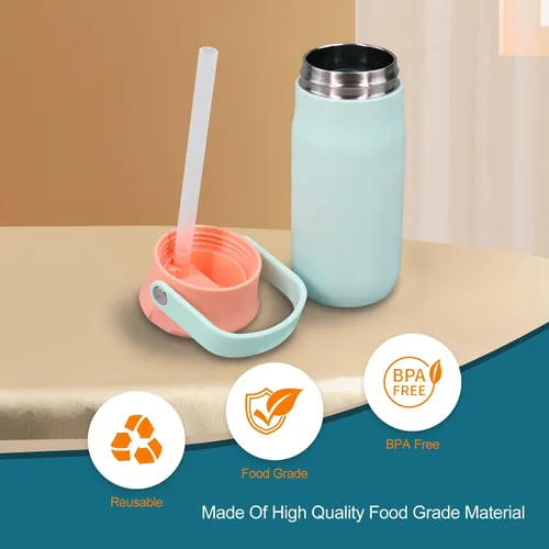 Miniatura 5 de Popote de repuesto compatible con botella de agua Zak de 14 oz Designs Harmony, paquete de 4 con 1 cepillo (paquete de 6)