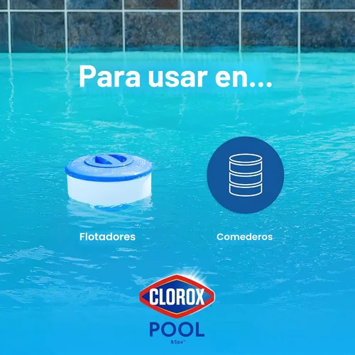 Miniatura 4 de Clorox Pool&Spa XtraBlue - Tabletas de cloración de 2.54 centímetros (1 pulgada) 1.70 kg, Nuevo aspecto, Blanco