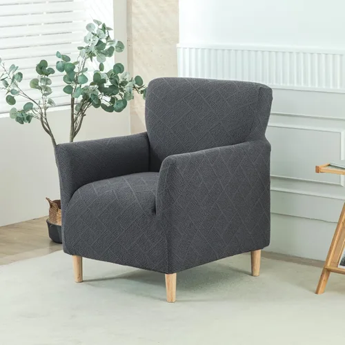 Miniatura 63 de HAOYONG - Funda elástica de terciopelo para silla de banquete, fundas para sillas de 1 pieza, fundas para sillones de sofá, funda suave para sillón