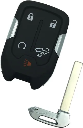 Miniatura 2 de Funda de repuesto para llavero para Chevy Silverado y GMC Sierra 1500 2500HD 3500HD 3500HD 2019-2022 con llave remota de entrada sin llave con hoja