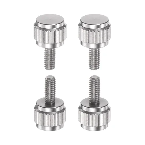 Miniatura 8 de HARFINGTON 4 pinzas Vernier tornillos de bloqueo M2x4mm cabeza plana redonda moleteada pulgar perilla pernos