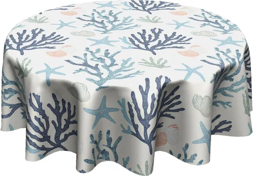 Miniatura 21 de Fall Tablecloth Round 60 Inch Autumn Thanksgiving Table Cloths Circle Pumpkin Buffalo Plaids Table Cloth Rustic Farmhouse Tablecloth for Holiday