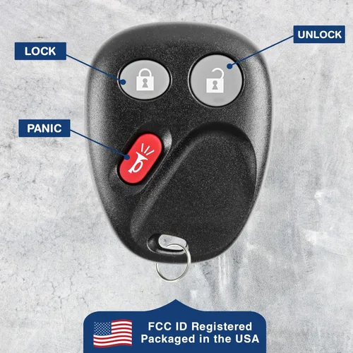 Miniatura 5 de Llavero control remoto de acceso sin llave de reemplazo con 3 botones de Keylessoption , Negro