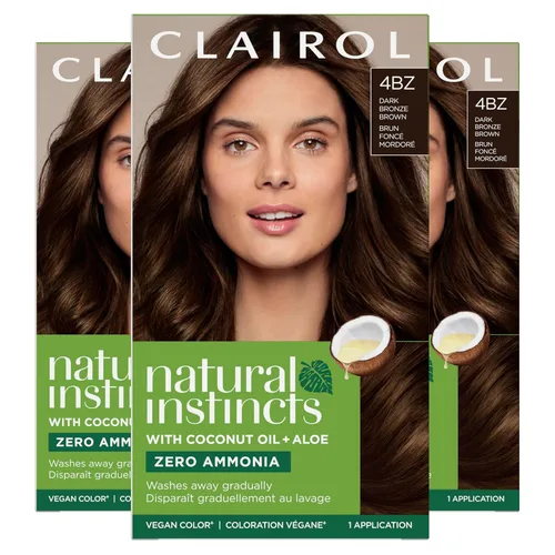 Miniatura 65 de Clairol Natural Instincts - Tinte semipermanente para el cabello, color negro azul 2BB, paquete de 1 unidad 2BB Azul Negro