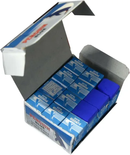 48 PCS PEGUIN Bluing Cuadrados Anil Azul Caja