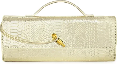 Miniatura 21 de Joryin Bolso tejido para mujer, bolso de mano de noche tejido de cuero y gamuza, bolso cruzado de gamuza, bolso formal de noche