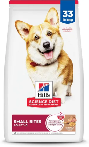 Miniatura 18 de Hill's Science Diet - Comida seca para perros adultos de 1 a 6 años, nutrición premium, croquetas pequeñas, sabor pollo y cebada, bolsa de 5 libras