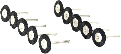 Miniatura 12 de TMAX 10 piezas de cerdas de latón de 1/2 pulgada de taza de alambre de cepillo de rueda con vástago de 1/8 pulgadas para Dremel y otras herramientas