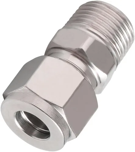 Miniatura 11 de Acoplamiento de compresión de acero inoxidable 304 para conectar tubo de 1/2 pulgada de diámetro exterior x rosca macho NPT de 1/4 pulgada