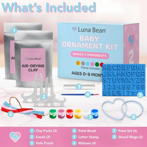 Miniatura 6 de Kit de recuerdo de arcilla para colgar