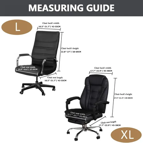 Miniatura 7 de Funda de terciopelo afelpado para silla de escritorio de oficina, a prueba de gatos, elástico extensible y cómodo protector para silla de oficina