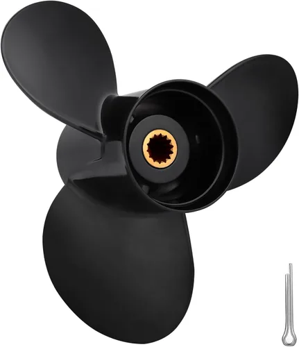 OEM Upgrade Aluminum Boat Propeller Fit BRP Johnson Evinrude OMC Stern Drive 15-35 HP OEM#765049 763486 765050 778863 20 25 30 35 HP 14 Spline Tooth