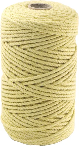 Miniatura 81 de Cuerda de yute natural, 1.5 pulgadas de diámetro, 50 pies de largo, 4 hebras, manualidades y manualidades, decoración de jardín y hogar, hamaca