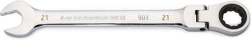 Miniatura 10 de GEARWRENCH Llave combinada de trinquete con cabeza flexible de 12 puntos, arco oscilante de 4 grados de 8 mm - 86708